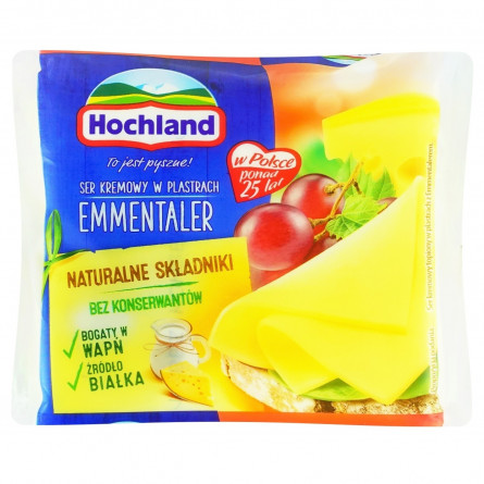 Сир плавлений Hochland Емменталер скибочками 40% 130г