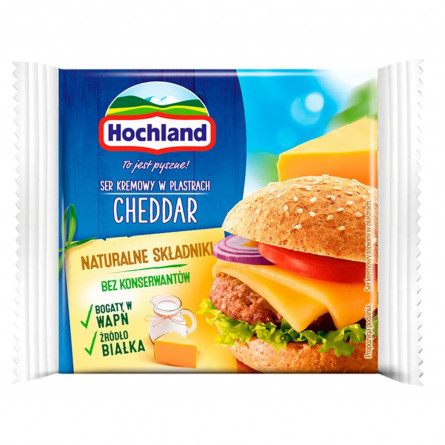 Сыр плавленый Hochland Чеддер ломтиками 40% 130г