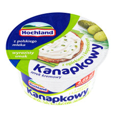 Крем-сир Hochland Kanapkowy з огірком і кропом 130г mini slide 1