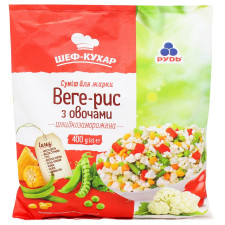 Суміш овочева Рудь Веге-рис з овочами 400г mini slide 1