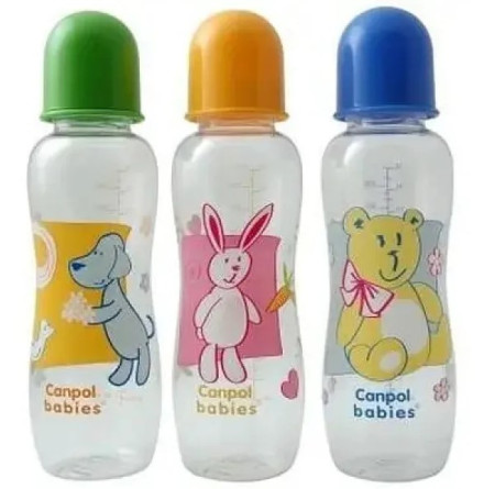 Бутылочка Canpol Babies с рисунком 330мл в ассортименте