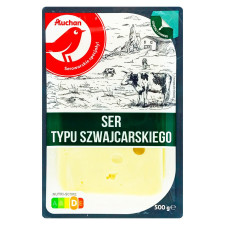 Сир Ашан Швейцарський 45% 500г mini slide 1