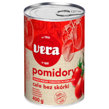 Томати Vera у власному соку очищені 400г mini slide 1