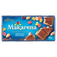 Шоколад Pomorzanka Makarena молочний з желе арахісом і родзинками 180г mini slide 1