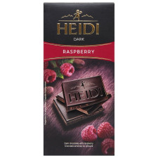 Шоколад Heidi Dark Raspberry темний з шматочками малини 80г mini slide 1