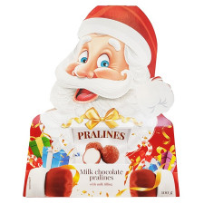 Цукерки Pralines Санта Клаус шоколадні 100г mini slide 1