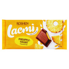 Шоколад молочний Roshen Lacmi Ананас-йогурт 90г mini slide 1