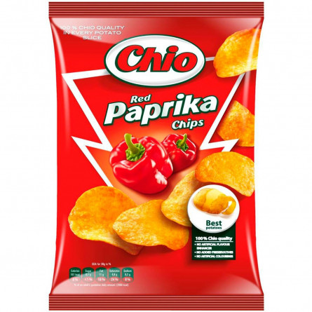 Чіпси Чіо Чіпс картопляні зі смаком паприки 150г Угорщина