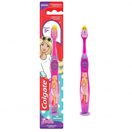 Зубна щітка Colgate Barbie/Batman дитяча суперм'яка 5+ slide 1
