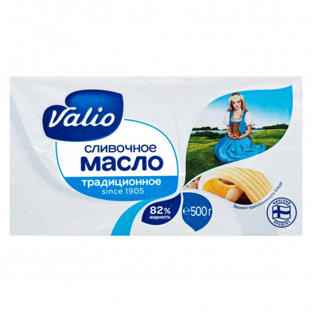 Масло Valio вершкове традиційне 82% 500г