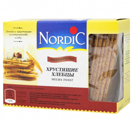 Хлібці хрусткі Nordic Багатозернові зі злаків 100г