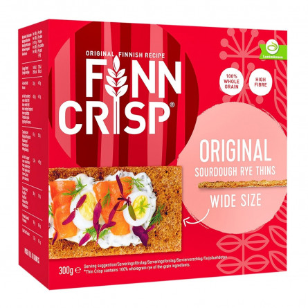 Хлібці Finn Crisp Oringinal житні з цільнозмеленого борошна 300г slide 1