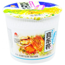Вермішель Hezhong рисова зі смаком морепродуктів швидкого приготування 75г mini slide 1