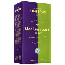 Кава Lofbergs Medium Roast мелена 500г mini slide 1