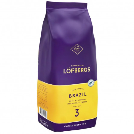 Кофе Lofbergs Brazil зерновой 1кг