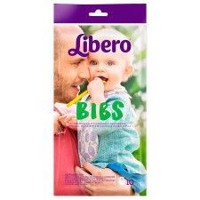 Дитячі одноразові нагрудники Libero Bibs 10шт mini slide 1