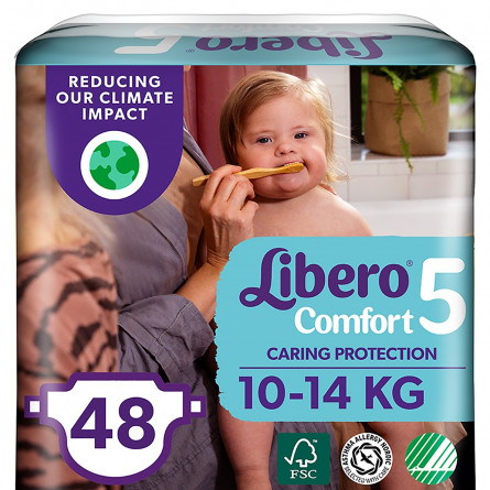 Підгузники Libero Comfort 5 10-14кг 48шт