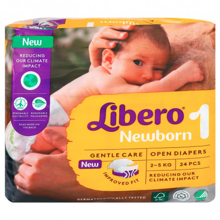 Підгузники Libero Newborn 1 24шт slide 1