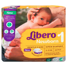 Подгузники Libero Newborn 1 24шт mini slide 1