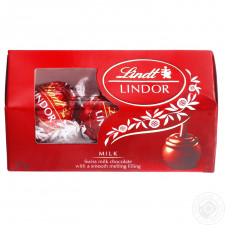Цукерки Lindt Lindor молочний шоколад 37г mini slide 1