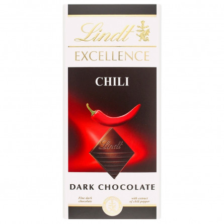 Шоколад Lindt Excellence чорний з екстрактом перцю чілі 100г