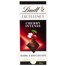 Шоколад Lindt Exellence Cherry Intense чорний вишня 100г mini slide 1