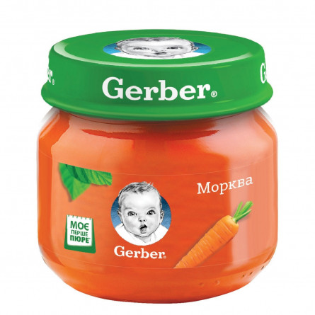 Пюре Gerber морква 80г
