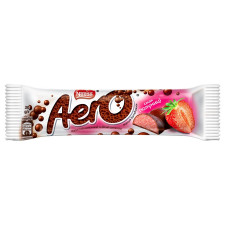 Батончик NESTLÉ® AERO® Полуниця шоколадний пористий молочний та білий 30г mini slide 1