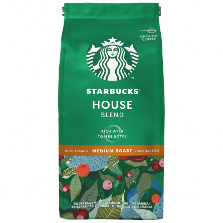Кава STARBUCKS® House blend натуральна смажена меленa 200г