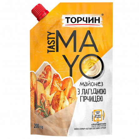 Майонез ТОРЧИН® Tasty Mayo з гірчицею 200г
