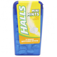 Цукерки Halls Mint mini зі смаком Цитрусових фруктів 12,5г mini slide 1