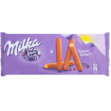 Печенье Milka Choco Sticks покрытое молочным шоколадом 112г slide 1