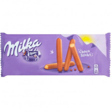 Печенье Milka Choco Sticks покрытое молочным шоколадом 112г mini slide 1