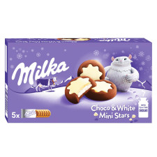 Печиво Milka Choco and White Mini Stars 187г mini slide 1