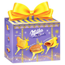 Набір новорічний Milka Асортi вафля, печиво, батончик 162г mini slide 1
