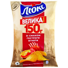 Чіпси Люкс зі смаком гострого ягняти 150г mini slide 1