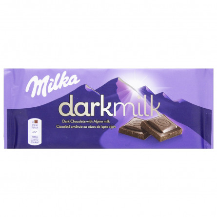 Шоколад Milka темний з мигдалем 85г slide 1
