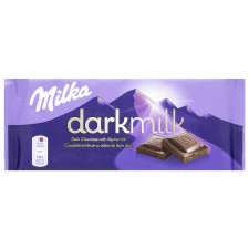 Шоколад Milka темный с миндалем 85г mini slide 1