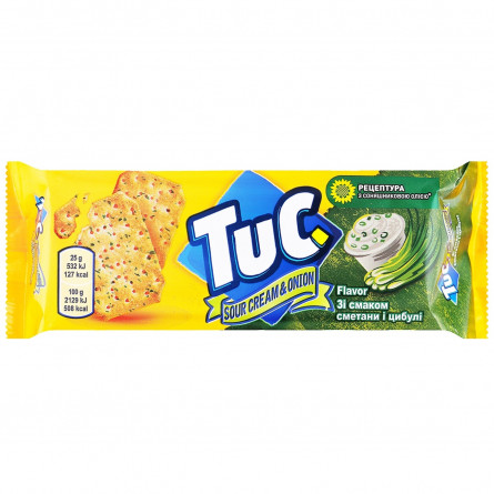 Крекер Tuc солоний зі смаком сметани з цибулею 100г slide 1