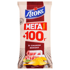 Чіпси Люкс картопляні зі смаком бекону 233г mini slide 1