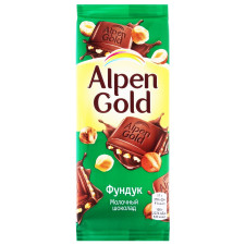 Шоколад Alpen Gold молочний з фундуком 85г mini slide 1