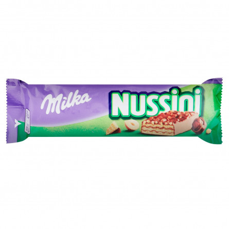 Вафлі Milka Nussini з фундуком та какао 31г