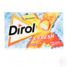 Жувальна гумка Dirol X-fresh мандаринова свіжість 18г mini slide 1
