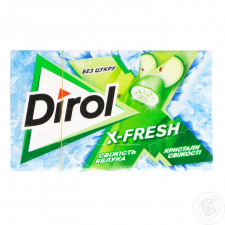 Жувальна гумка Dirol X-fresh свіжість яблука 18г mini slide 1