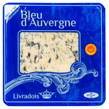Сир Livradois Bleu d'Auvergne з блакитною пліснявою 50% 125г mini slide 1