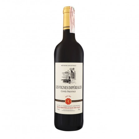 Вино Les Vignes Imperiales сухе червоне 0,75л