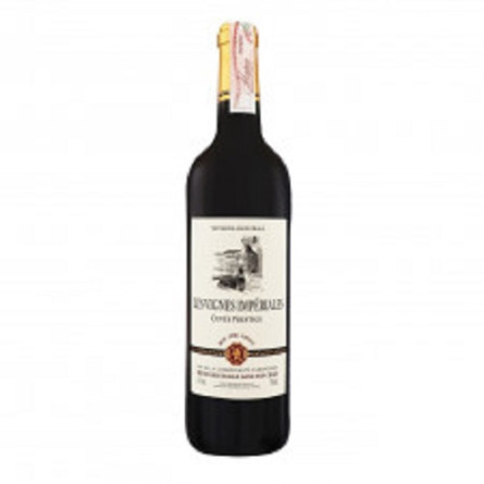 Вино Les Vignes Imperiales напівсолодке червоне 0,75л