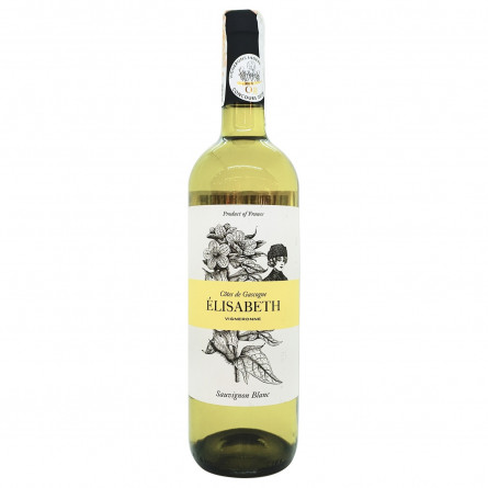 Вино Elisabeth Sauvignon Blanc Cotes de Gascogne белое полусухое 11,5% 0,75л