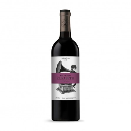 Вино Elisabeth Rouge Prestige Cotes de Gascogne сухе червоне 12,5% 0,75л slide 1