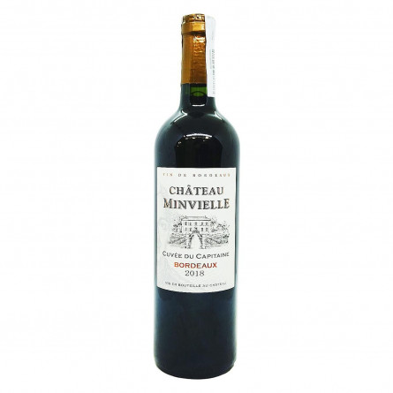 Вино Chateau Minvielle Cuvee du Capitaine Bordeaux червоне сухе 13,5% 0,75л